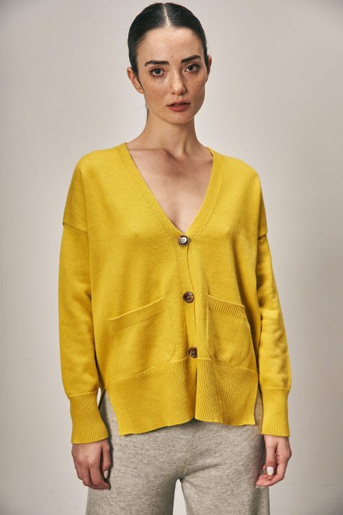 Chaleco Abierto Rebeca Amarillo