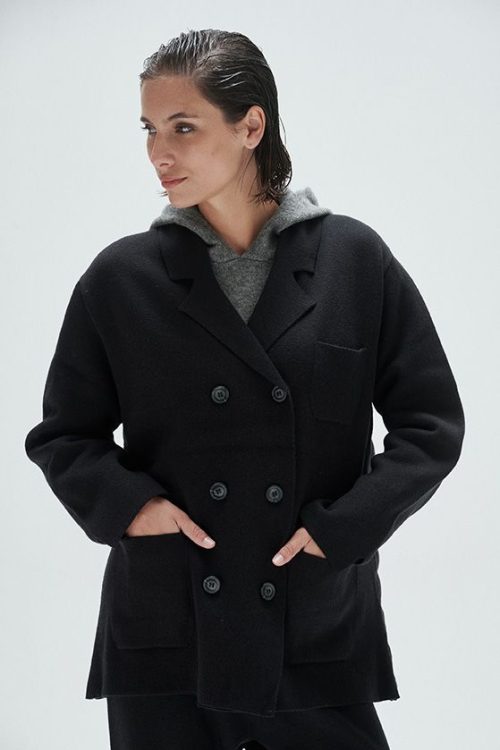 Blazer Cruzado AirKnit Agnés Negro