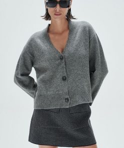 Cardigan Ultra Soft Amelia Grafito - Imagen 5