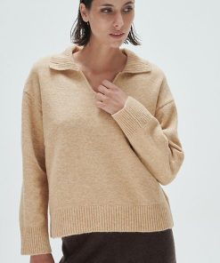 Sweater Polo Ultra Soft Cata Natural