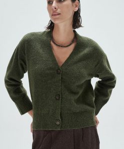 Cardigan Ultra Soft Amalia Verde Seco - Imagen 4