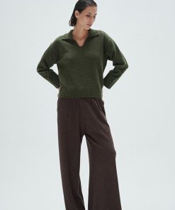 Sweater Polo Ultra Soft Cata Verde Seco - Imagen 3