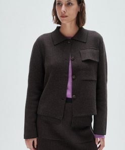 Chaqueta Jackard Pully Chocolate