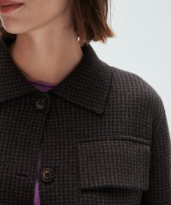 Chaqueta Jackard Pully Chocolate - Imagen 2