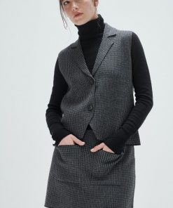 Falda Jackard Pully Negro Grafito - Imagen 4