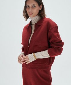 Chaqueta Polo Lua Borgoña - Imagen 3