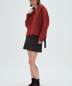 Sweater Polo Ultra Soft Cata Borgoña - Imagen 5