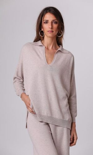 Sweater Polo Natural