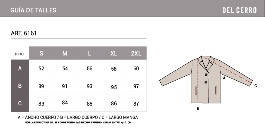 Tabla de medidas