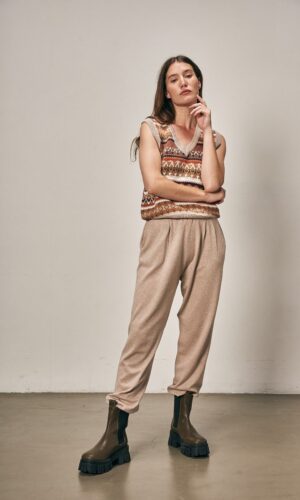 Pantalón Pinzado Fran Natural