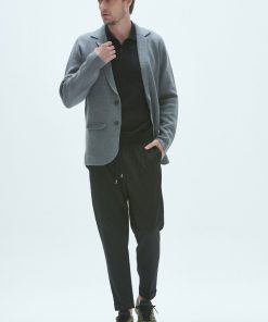 Blazer Tramado Boy Grafito - Imagen 5