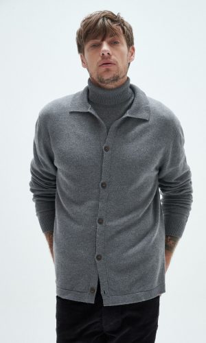 Camisa Tejida Mauri Grafito