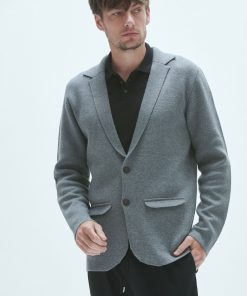 Blazer Tramado Boy Grafito - Imagen 4