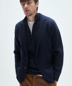 Blazer Tramado Boy Azul Marino - Imagen 4