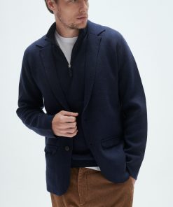 Blazer Tramado Boy Azul Marino - Imagen 5