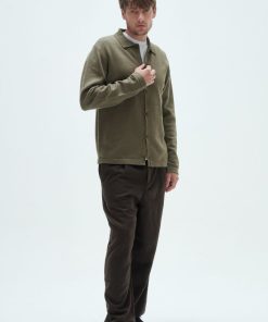 Camisa Tejida Mauri Verde Seco - Imagen 5