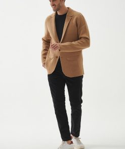 Blazer Tramado Boy Camel - Imagen 3
