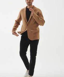 Blazer Tramado Boy Camel - Imagen 4