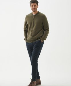 Parka Tejida Bomber Verde Seco - Imagen 5