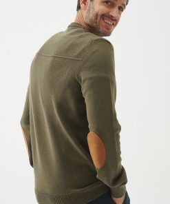 Parka Tejida Bomber Verde Seco - Imagen 2