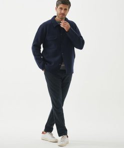 Camisa Tramada Massimo Azul marino - Imagen 6