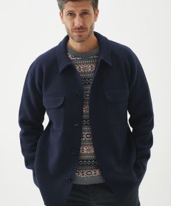Camisa Tramada Massimo Azul marino