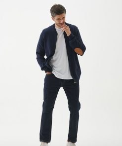 Parka Tejida Bomber Azul Marino - Imagen 3