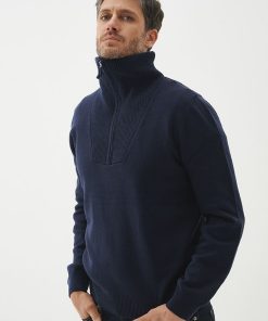 Sweater Bomber Marcial Azul Marino - Imagen 2