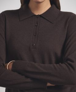 Sweater con Botones Polo Orión Chocolate - Imagen 4