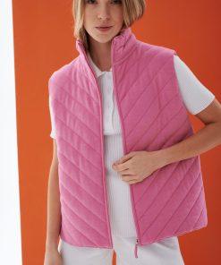 Parka sin Mangas Cris Fucsia