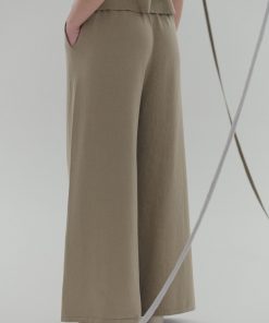Alternative view of Pantalón Pinzado Verde Seco