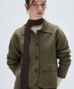 Chaqueta Garba Verde Seco