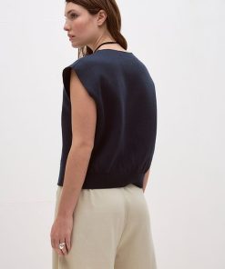Chaqueta sin Mangas Marina Azul - Imagen 4