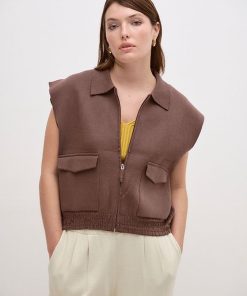 Chaqueta sin Mangas Valls Chocolate - Imagen 4