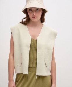 Chaqueta sin Mangas Marina Natural