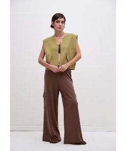 Chaqueta sin Mangas Marina Verde Seco - Imagen 6