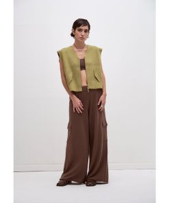 Chaqueta sin Mangas Marina Verde Seco - Imagen 5