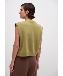 Chaqueta sin Mangas Marina Verde Seco - Imagen 3