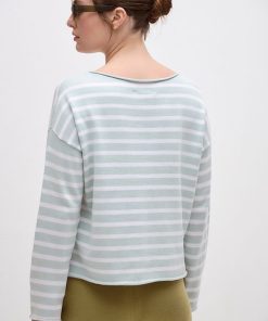 Sweater Rayas Galdana Celeste - Imagen 5