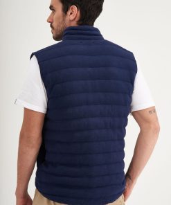 Parka sin Mangas Franjeada Azul Marino - Imagen 3