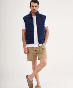Parka sin Mangas Franjeada Azul Marino - Imagen 4