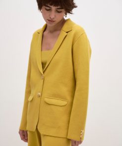 Blazer Tramado Pobla Amarillo - Imagen 3