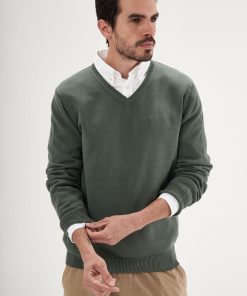 Sweater E/V Verde Cemento - Imagen 4