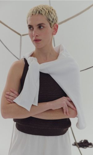 Alternative view of Polera Calada Viera Chocolate