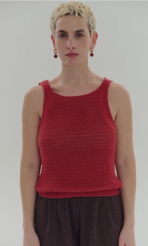 Polera Calada Vieira Rojo