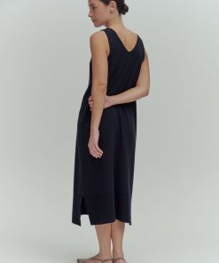 Vestido en V Cala negro - Imagen 3