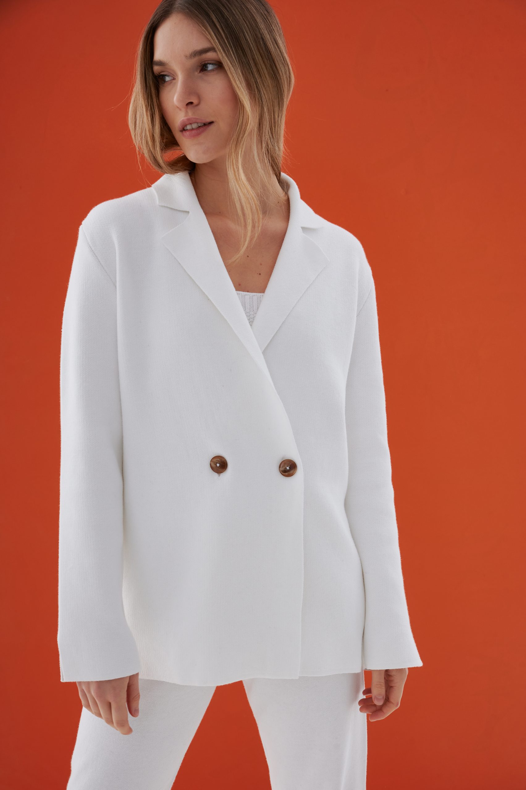 Blazer Pipa Blanco