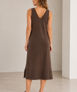 Vestido en V Cala Chocolate - Imagen 3