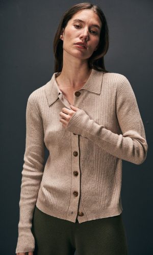 Chaleco con Botones Ela Natural