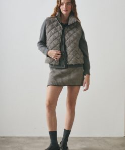 Parka sin Mangas Jackard UNI Natural - Imagen 4
